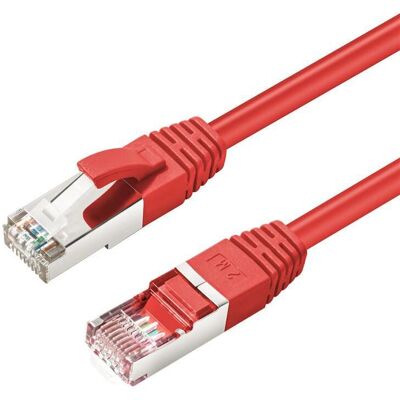 MicroConnect Ethernet-kabel Cat6a S/FTP 1M Rød MicroConnect Ethernet-kabel Cat6a S/FTP 1M Rød