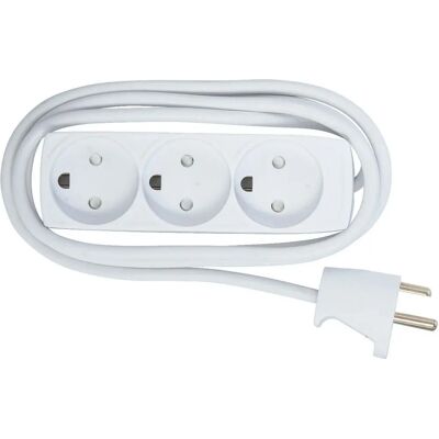 MicroConnect GRU033WDK Verlängerungskabel - 3 m, 3 Steckdosen, Indoor, Weiß MicroConnect GRU033WDK Verlängerungskabel - 3 m, 3 Steckdosen, Indoor, Weiß