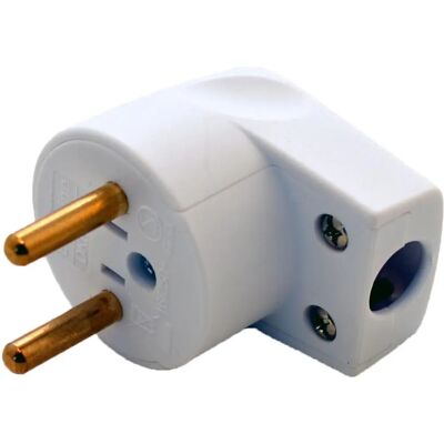 MicroConnect Stromstecker - Vinklet - 250V 10A - Weiß MicroConnect Stromstecker - Vinklet - 250V 10A - Weiß