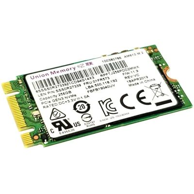 Lenovo BC501 256GB M.2 2242 PCIe SSD Lenovo BC501 256GB M.2 2242 PCIe SSD