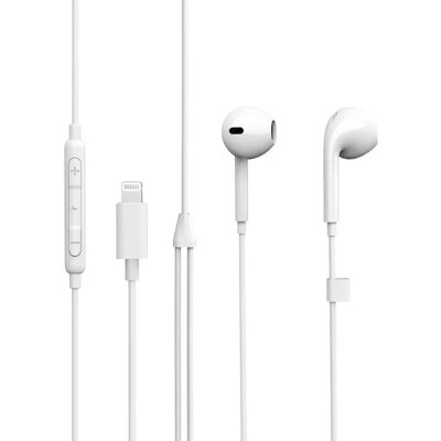 eSTUFF In-ear-kuulokkeet Apple-laitteille - VALKOINEN eSTUFF In-ear-kuulokkeet Apple-laitteille - VALKOINEN