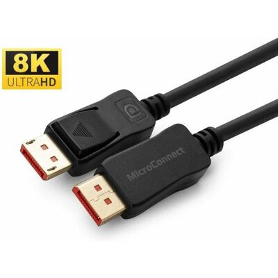 MicroConnect 8K DisplayPort 1.4 Kabel - 5m Sort MicroConnect 8K DisplayPort 1.4 Kabel - 5m Sort