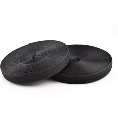 Lanview LVT125467 Bande Velcro - 20mm x 25m - Noir - Attache câble - Publicité Lanview LVT125467 Bande Velcro - 20mm x 25m - Noir - Attache câble - Publicité