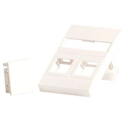 Lanview Weiße Wandplatte für 2 Keystone - Wandplatte/Schalterabdeckung Lanview Weiße Wandplatte für 2 Keystone - Wandplatte/Schalterabdeckung