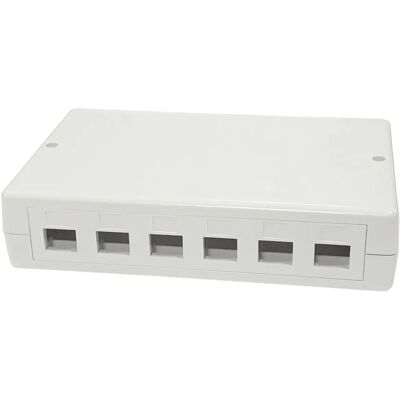 Lanview LVN127774 Panneau de raccordement - Boîtier de montage en surface 6 ports - Blanc - Publicité Lanview LVN127774 Panneau de raccordement - Boîtier de montage en surface 6 ports - Blanc - Publicité