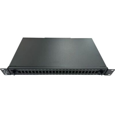 Lanview LVO231544 Panel światłowodowy - 24 Porty - Czarny - 1U Lanview LVO231544 Panel światłowodowy - 24 Porty - Czarny - 1U