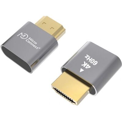 Câble HDMI Dummy Microconnect - Type A HDMI - 4K Gris - Publicité Câble HDMI Dummy Microconnect - Type A HDMI - 4K Gris - Publicité
