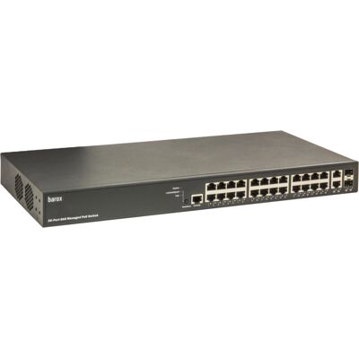 Barox RY-LGSP23-26/370 Managed Gigabit Ethernet PoE Switch - 1U Schwarz Barox RY-LGSP23-26/370 Managed Gigabit Ethernet PoE Switch - 1U Schwarz