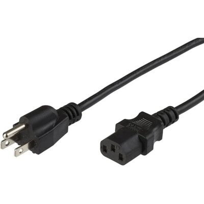 Microconnect Power Cable NEMA 5-15P to C13 - 4m Black Microconnect Power Cable NEMA 5-15P to C13 - 4m Black