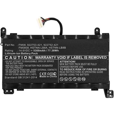 CoreParts MBXHP-BA0219 Laptop-Akku - 65Wh - Schwarz CoreParts MBXHP-BA0219 Laptop-Akku - 65Wh - Schwarz