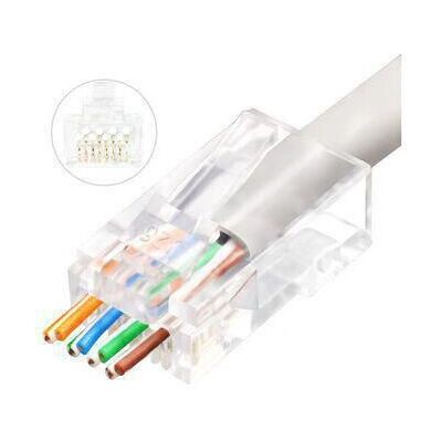 Lanview LVN125306 Conector de cableado RJ45 Transparente - Conector de cableado Lanview LVN125306 Conector de cableado RJ45 Transparente - Conector de cableado