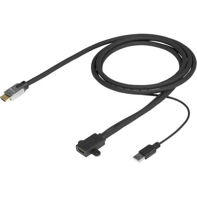 Vivolink PROHDMIHDMFM2-LSZH HDMI Cable 2 m - HDMI Type A - Black Vivolink PROHDMIHDMFM2-LSZH HDMI Cable 2 m - HDMI Type A - Black