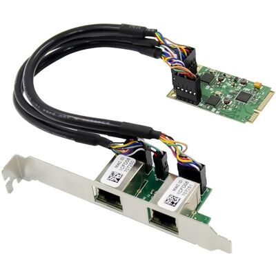 Adaptador Ethernet PCIe Dual-RJ45 MicroConnect - Tarjeta de red Adaptador Ethernet PCIe Dual-RJ45 MicroConnect - Tarjeta de red