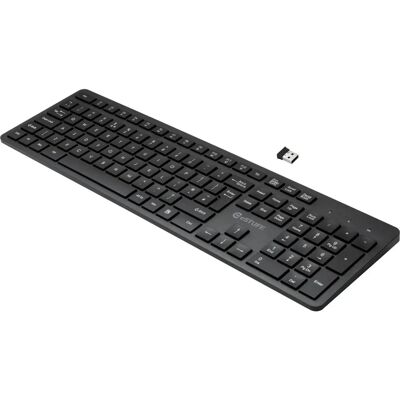 Estuff G220 Trådløst Tastatur - UK Engelsk - Fullstørrelse - Svart Estuff G220 Trådløst Tastatur - UK Engelsk - Fullstørrelse - Svart