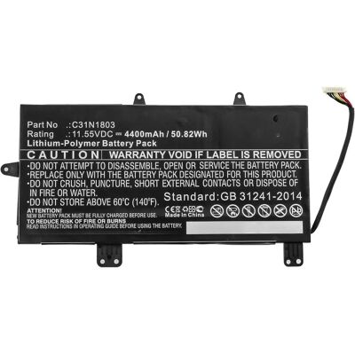 CoreParts Asus Laptop Akku - 4400mAh, Modell UX480/UX450 CoreParts Asus Laptop Akku - 4400mAh, Modell UX480/UX450