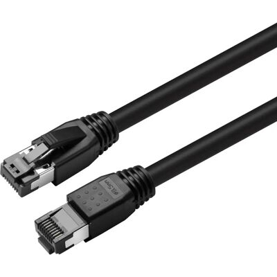 MicroConnect MC-SFTP80025S Svart 0,25m Cat8.1 S/FTP Nätverkskabel MicroConnect MC-SFTP80025S Svart 0,25m Cat8.1 S/FTP Nätverkskabel