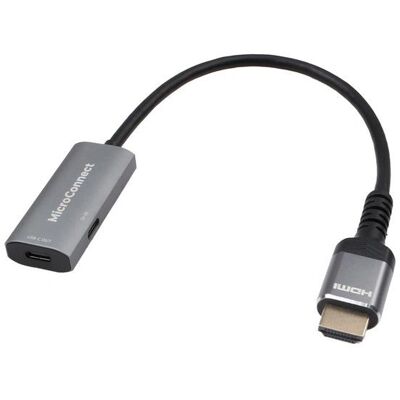 MicroConnect Adattatore HDMI a USB-C 4K60Hz Attivo - Nero MicroConnect Adattatore HDMI a USB-C 4K60Hz Attivo - Nero