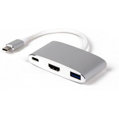 LMP 15090 Dock per laptop Argento Tipo-C - USB 3.2, HDMI, Windows 10 LMP 15090 Dock per laptop Argento Tipo-C - USB 3.2, HDMI, Windows 10