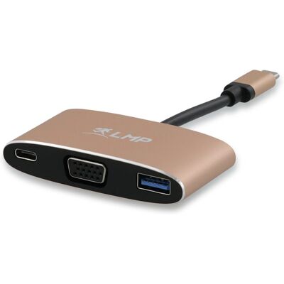 LMP Laptop Docking Station - Schwarz, Gold - Laptop Docking Station LMP Laptop Docking Station - Schwarz, Gold - Laptop Docking Station