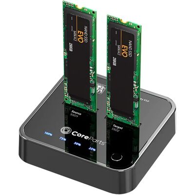 CoreParts MS-CLONER-SATA tallennusasema - Musta CoreParts MS-CLONER-SATA tallennusasema - Musta