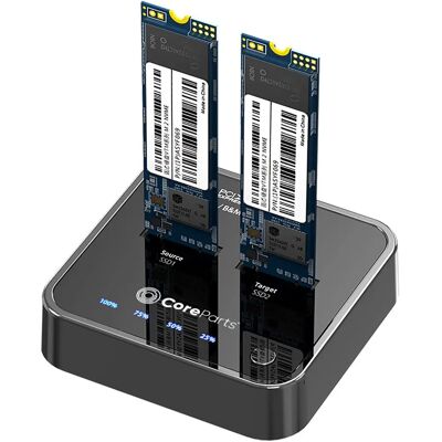 CoreParts MS-CLONER-NVME Speicherlaufwerk Dockingstation - Schwarz CoreParts MS-CLONER-NVME Speicherlaufwerk Dockingstation - Schwarz