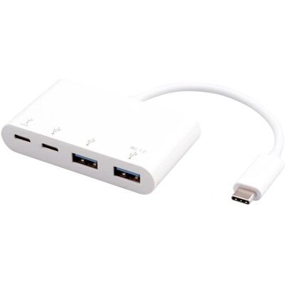 eSTUFF ES625002 USB-C Hub - Supports USB 3.2 Gen 2 - White eSTUFF ES625002 USB-C Hub - Supports USB 3.2 Gen 2 - White