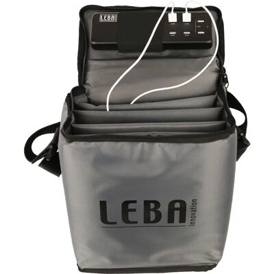 Leba NoteBag Grau 5 USB-C tragbare Geräteverwaltungskoffer - Tragbarer Geräte-Management-Koffer Leba NoteBag Grau 5 USB-C tragbare Geräteverwaltungskoffer - Tragbarer Geräte-Management-Koffer