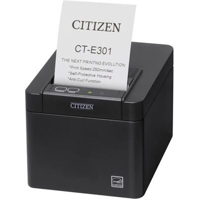 Citizen CT-E301 - USB - 8 Punkte/mm - Cutter - Schwarz - Belegdrucker Citizen CT-E301 - USB - 8 Punkte/mm - Cutter - Schwarz - Belegdrucker