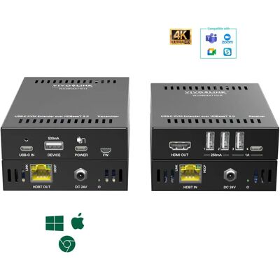 Vivolink VLUSBCEXT151 KVM Extender USB-C 4K über 70m Vivolink VLUSBCEXT151 KVM Extender USB-C 4K über 70m