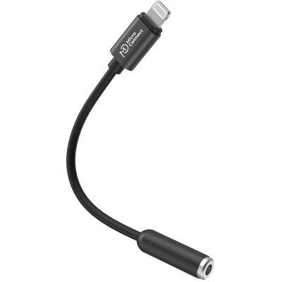 MicroConnect Adaptateur Lightning vers Jack 3,5mm - 0,1m - Noir - Publicité MicroConnect Adaptateur Lightning vers Jack 3,5mm - 0,1m - Noir - Publicité