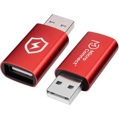 MicroConnect Safe Charge USB-A Datenblocker-Adapter - Rot MicroConnect Safe Charge USB-A Datenblocker-Adapter - Rot