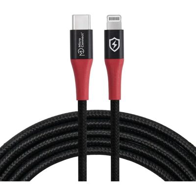 MicroConnect Lightning-kaapeli - 1,5m Musta Turvallinen Lataus ja Tietoturvankielto MicroConnect Lightning-kaapeli - 1,5m Musta Turvallinen Lataus ja Tietoturvankielto