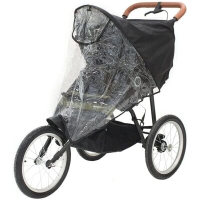 Trille Schwarzer Regenmantel für Jogger - Kinderwagenzubehör Trille Schwarzer Regenmantel für Jogger - Kinderwagenzubehör