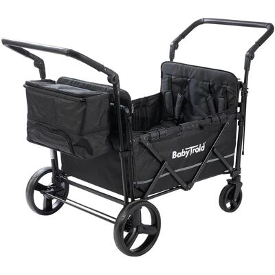 BABYTROLD - Fun Barnvagn för 4 Barn Svart BABYTROLD - Fun Barnvagn för 4 Barn Svart