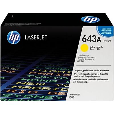HP 643A Yellow Toner Cartridge - High Volume Printing HP 643A Yellow Toner Cartridge - High Volume Printing
