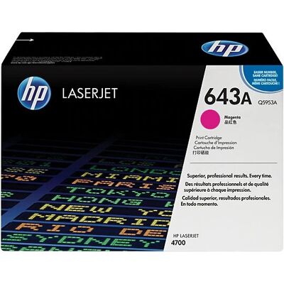 Cartouche de toner magenta HP 643A - LaserJet 4700 - Publicité Cartouche de toner magenta HP 643A - LaserJet 4700 - Publicité
