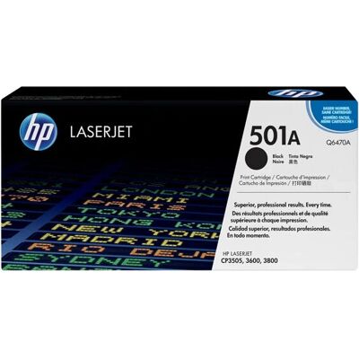 Cartouche de toner HP 501A - Noir - 6000 pages - LaserJet P2014 - Publicité Cartouche de toner HP 501A - Noir - 6000 pages - LaserJet P2014 - Publicité