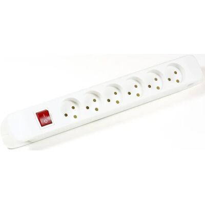 MicroConnect GRUELM6H000 Strømforlengelse - 6 Utganger - Hvit MicroConnect GRUELM6H000 Strømforlengelse - 6 Utganger - Hvit