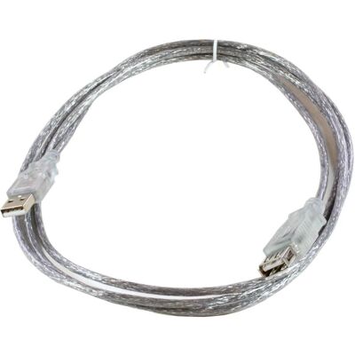 Microconnect USB A 1,8 m Transparent - USB-kabel Microconnect USB A 1,8 m Transparent - USB-kabel