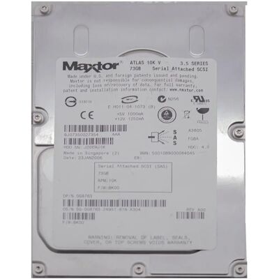 Maxtor - Atlas 73GB SAS - 3.5in - Disque dur - Publicité Maxtor - Atlas 73GB SAS - 3.5in - Disque dur - Publicité