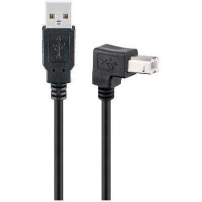 MicroConnect USB A-B 2m Winkel Gerade Kabel - USB Kabel MicroConnect USB A-B 2m Winkel Gerade Kabel - USB Kabel
