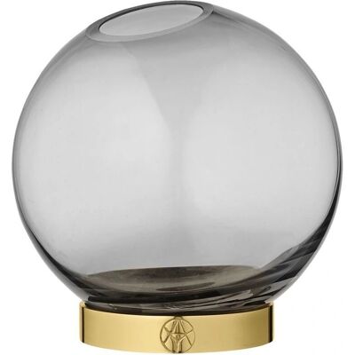 AYTM Globe Vase Ø10cm Svart/Gull - Moderne Dekor AYTM Globe Vase Ø10cm Svart/Gull - Moderne Dekor