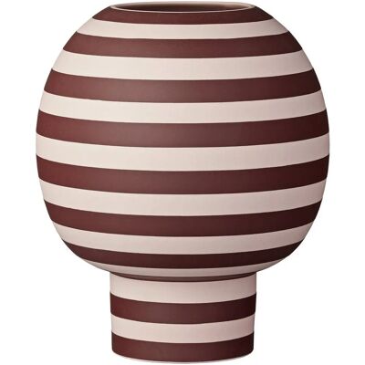 AYTM Varia Vase Sculptural - Ø 18 x H 21 cm - Rose/Bordeaux - Vase - Publicité AYTM Varia Vase Sculptural - Ø 18 x H 21 cm - Rose/Bordeaux - Vase - Publicité