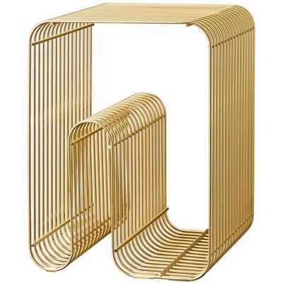 AYTM Tabouret Curva Or - Chaise Moderne Multifonctionnelle Art Déco - Publicité AYTM Tabouret Curva Or - Chaise Moderne Multifonctionnelle Art Déco - Publicité