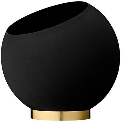 AYTM Globe Vaso di fiori - Ø30 x H 26,6 cm - Nero - Vaso di fiori AYTM Globe Vaso di fiori - Ø30 x H 26,6 cm - Nero - Vaso di fiori