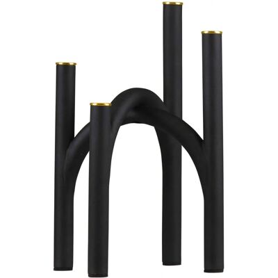 AYTM Svart/Gold Angui Lysestake - 22,8x22,8x34 cm AYTM Svart/Gold Angui Lysestake - 22,8x22,8x34 cm