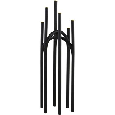 AYTM Angui Lysestake - 92cm Svart/Gold - Skulpturell Design AYTM Angui Lysestake - 92cm Svart/Gold - Skulpturell Design