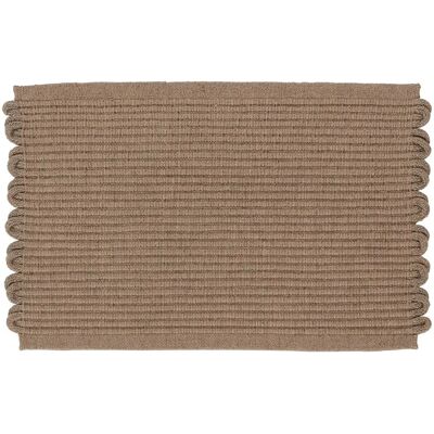 Tappeto Redono Taupe AYTM - 50x70 cm - Ecologico & Fatto a Mano Tappeto Redono Taupe AYTM - 50x70 cm - Ecologico & Fatto a Mano
