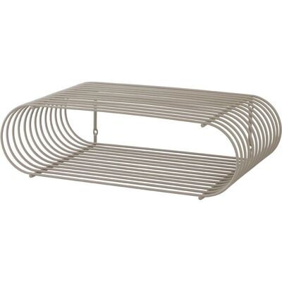 Mensola Curva Taupe di AYTM - Semplice, Scultorea, Elegante Mensola Curva Taupe di AYTM - Semplice, Scultorea, Elegante