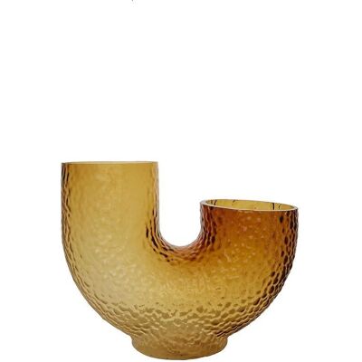 Vase en verre moyen Ambre AYTM Arura - Décoration - Publicité Vase en verre moyen Ambre AYTM Arura - Décoration - Publicité
